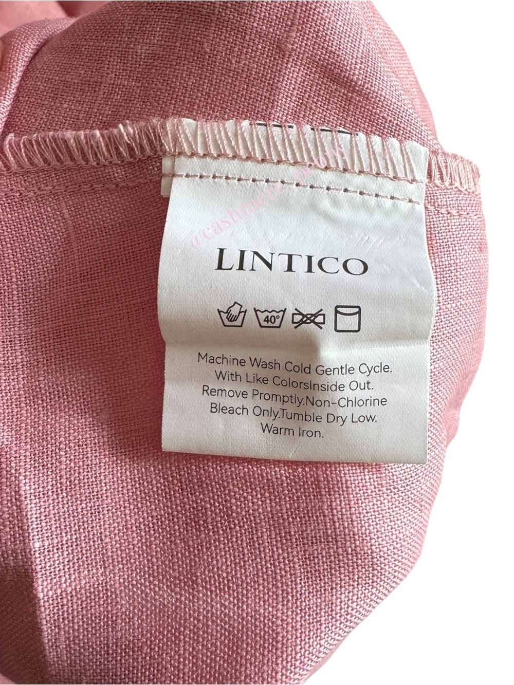 Lintico 100% Linen A-Line
Drawstring Waist Midi Cottage-core Dress
DIXIE Pink - Picture 7 of 9